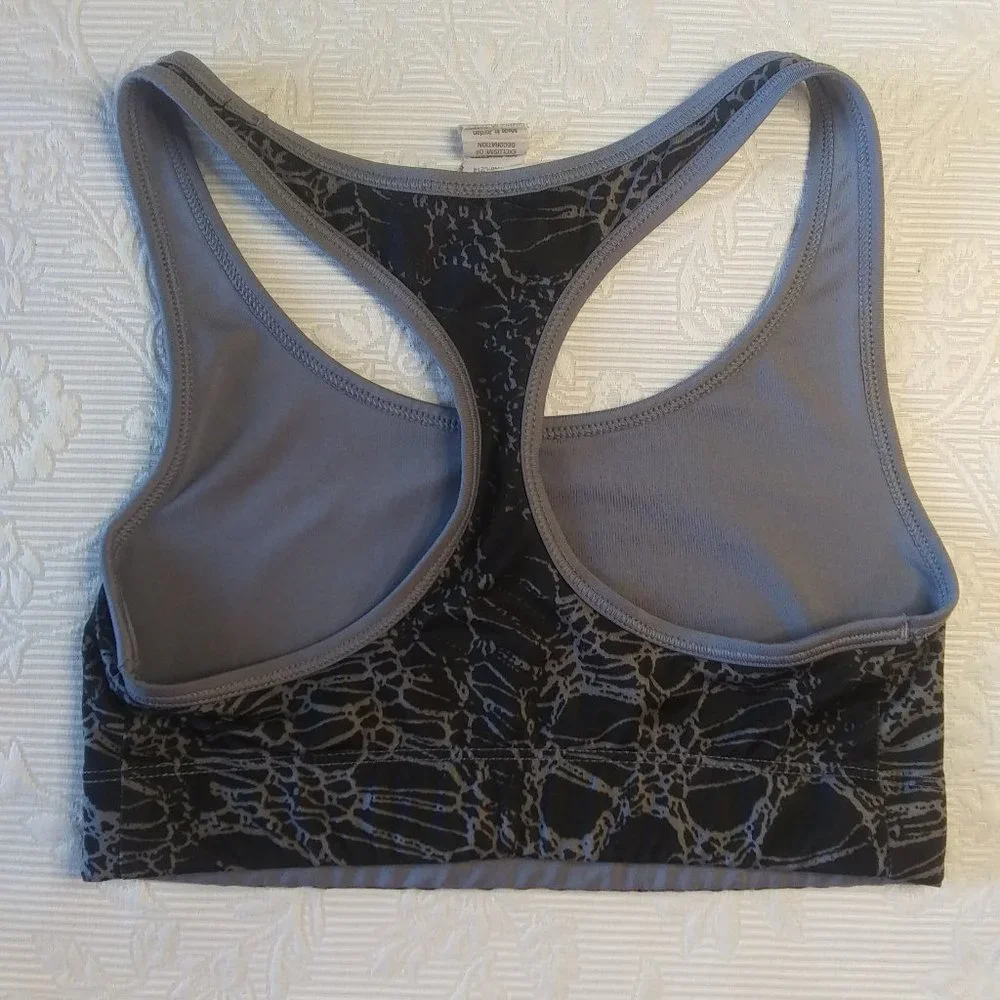 C9 by Champion | Black & Gray Print Sports Bra | S
